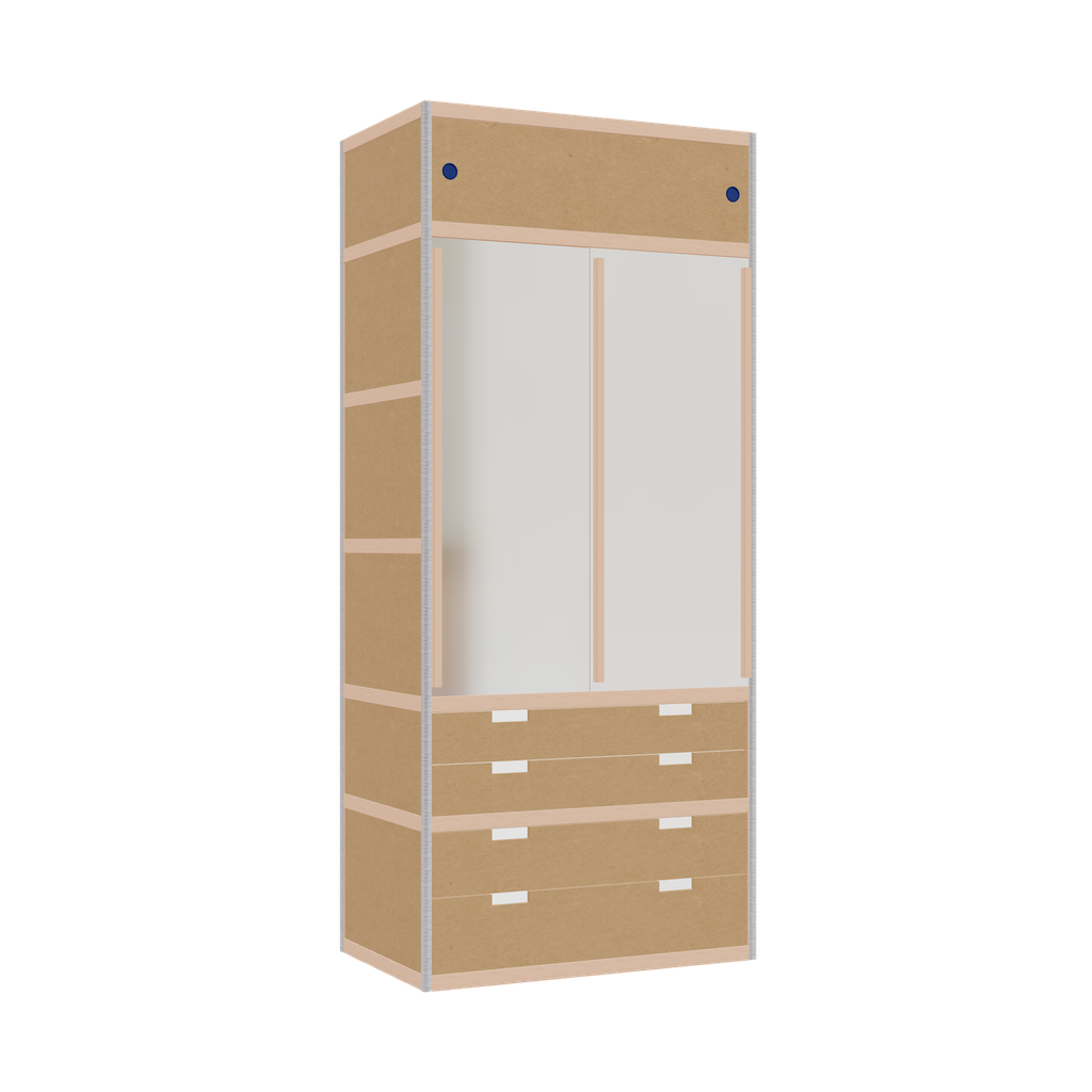 Wardrobe (230x100x62 cm)