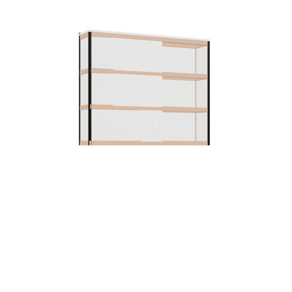 Zwevende kast (98.8x120x25 cm)