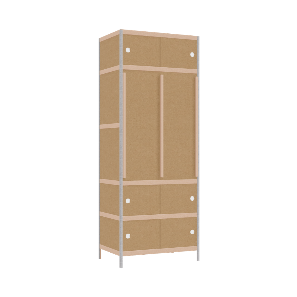 Kleerkast (209x80x52 cm)