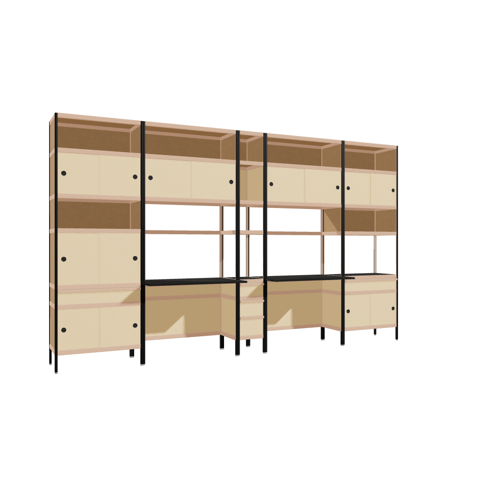 Meubels (232.5x392x63.6 cm)