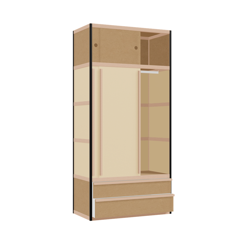 Wardrobe (209x100x52 cm)