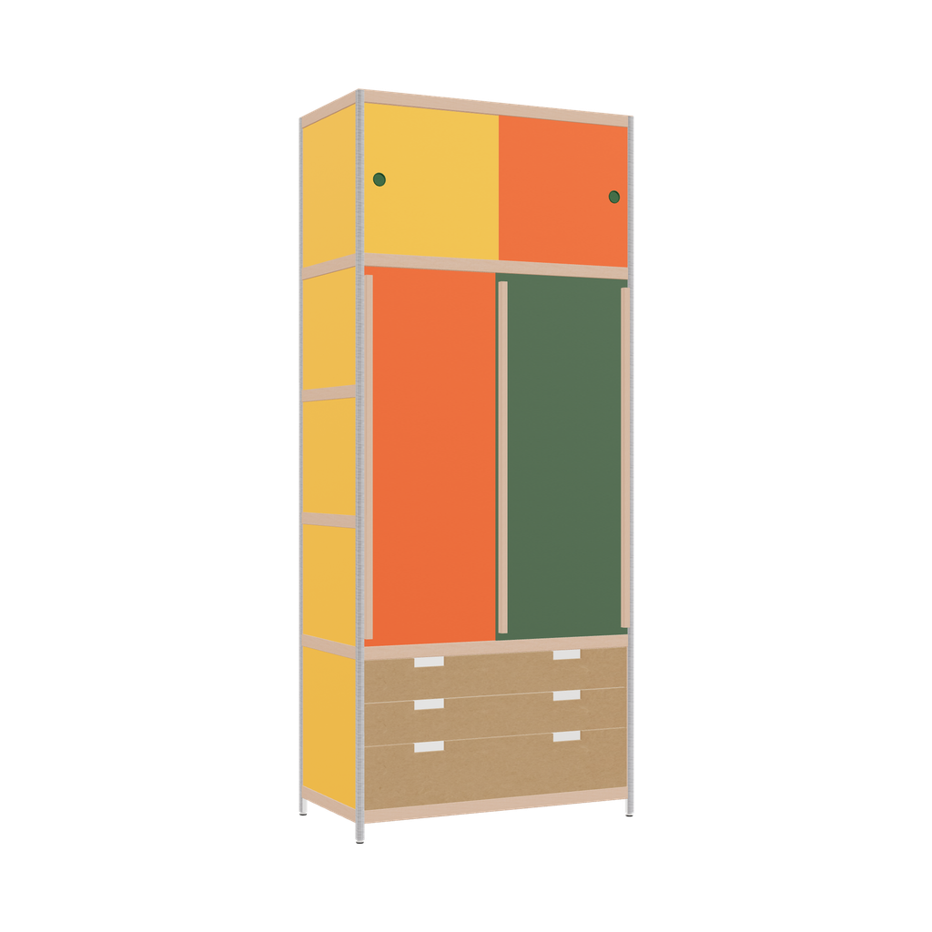 Kleerkast (235x100x52 cm)