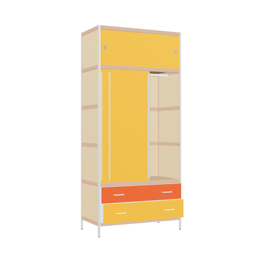 Kleerkast (220x100x52 cm)