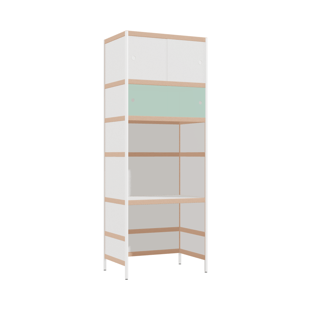 Integrated desk (211x80x52 cm)
