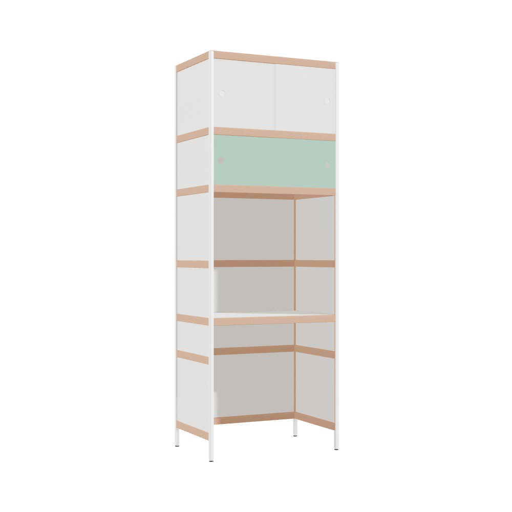 Geïntegreerd bureau (221x80x52 cm)