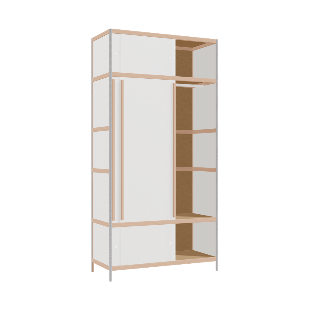 Kleerkast (239x120x52 cm)