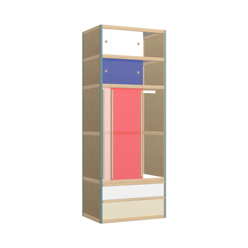 Penderie (209x80x52 cm)
