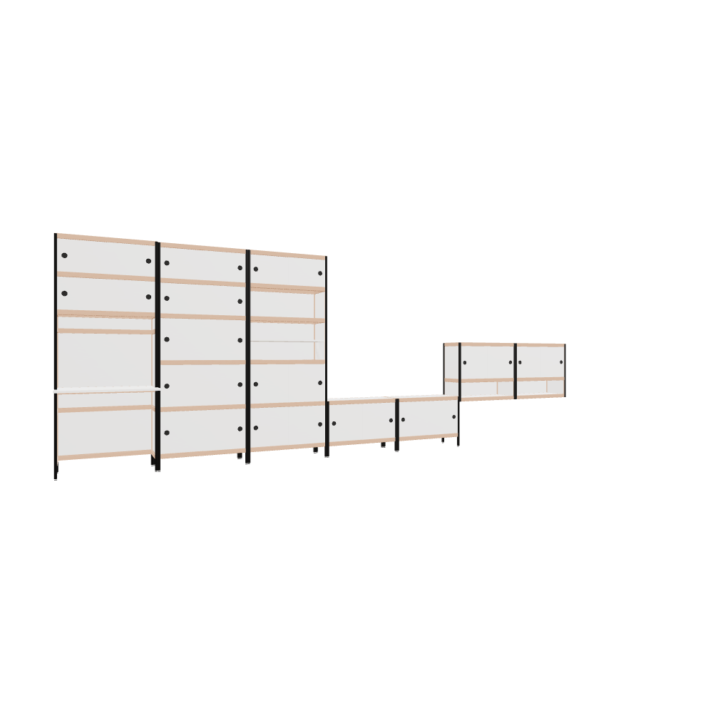 Meubles (200.5x560x53.6 cm)