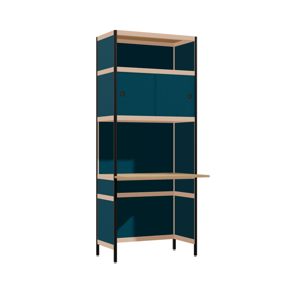 Cantilevered desk (196.5x80x63.6 cm)