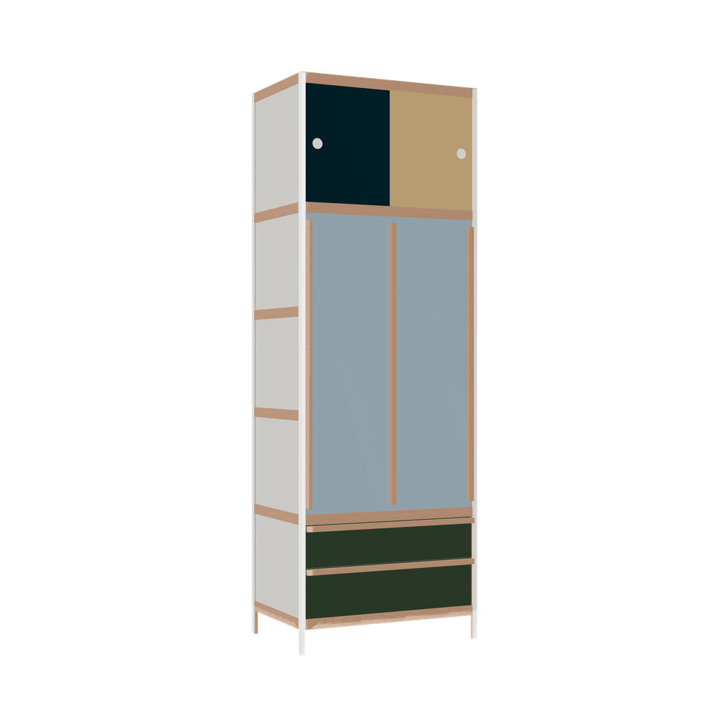 Wardrobe (229x80x52 cm)