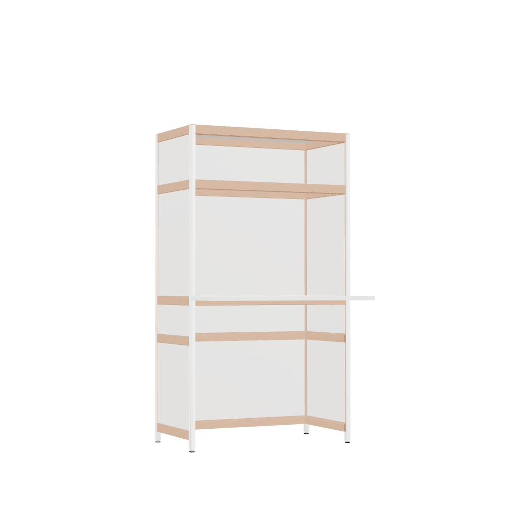 Cantilevered desk (142.5x80x63.6 cm)