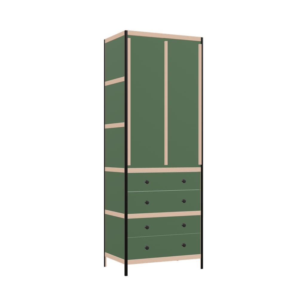 Kleerkast (219x80x52 cm)