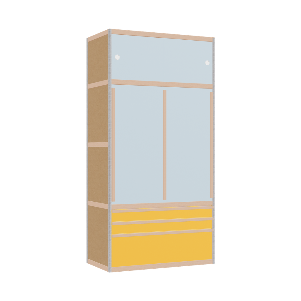 Wardrobe (198x100x52 cm)
