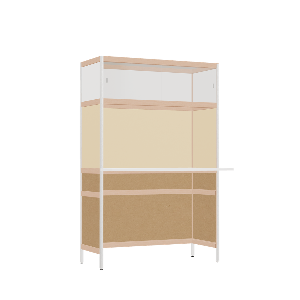 Cantilevered desk (155.5x100x63.6 cm)