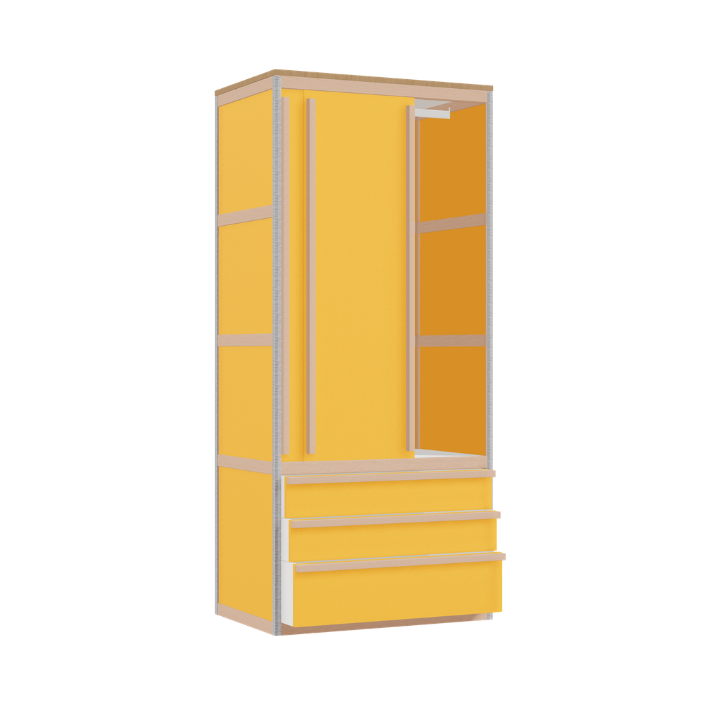 Kleerkast (179.8x80x52 cm)