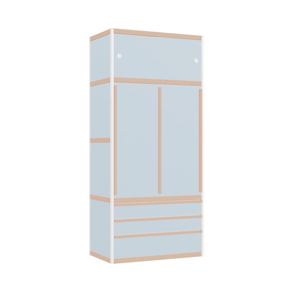 Wardrobe (198x90x52 cm)