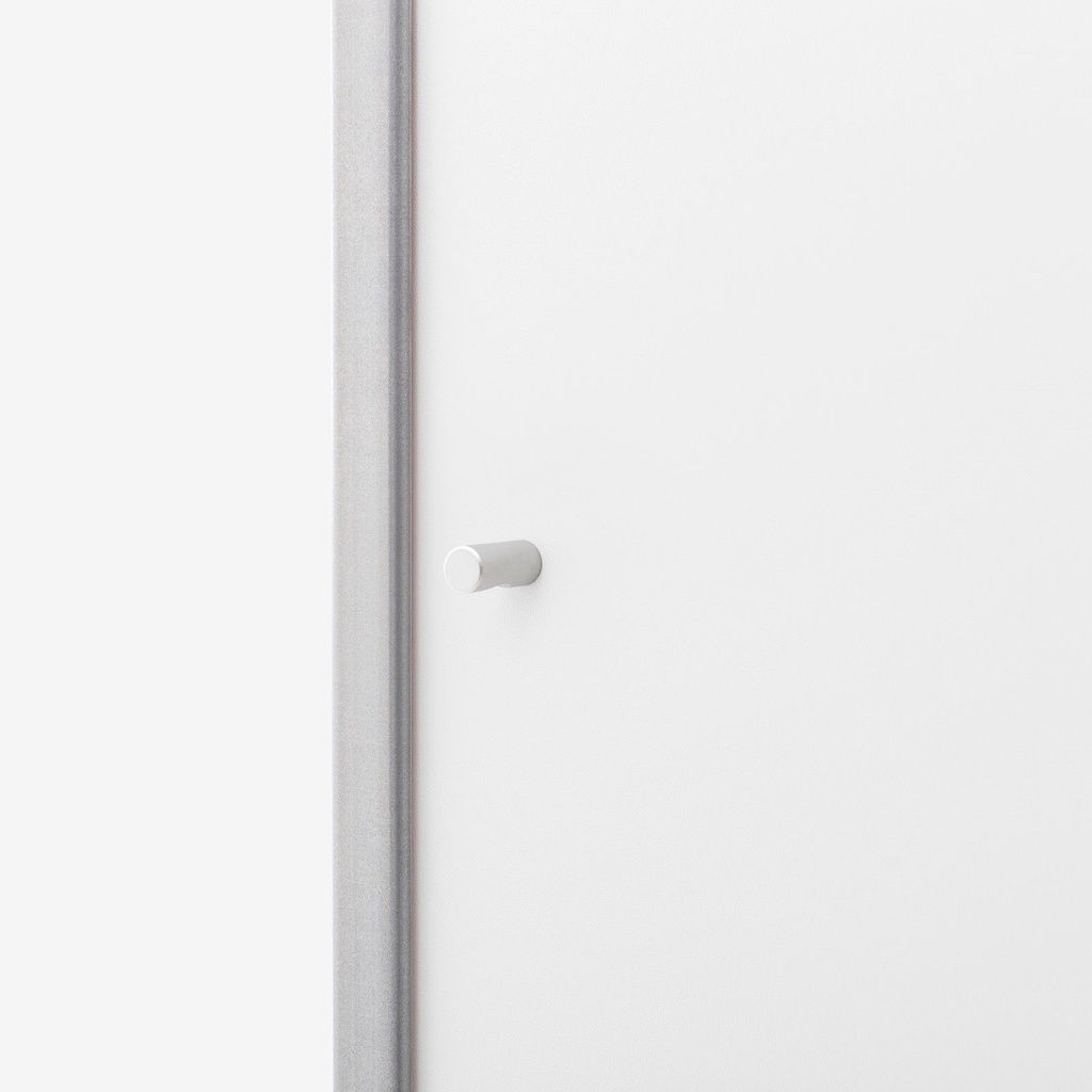 Bouton Alu (fin) - pour trou 4mm