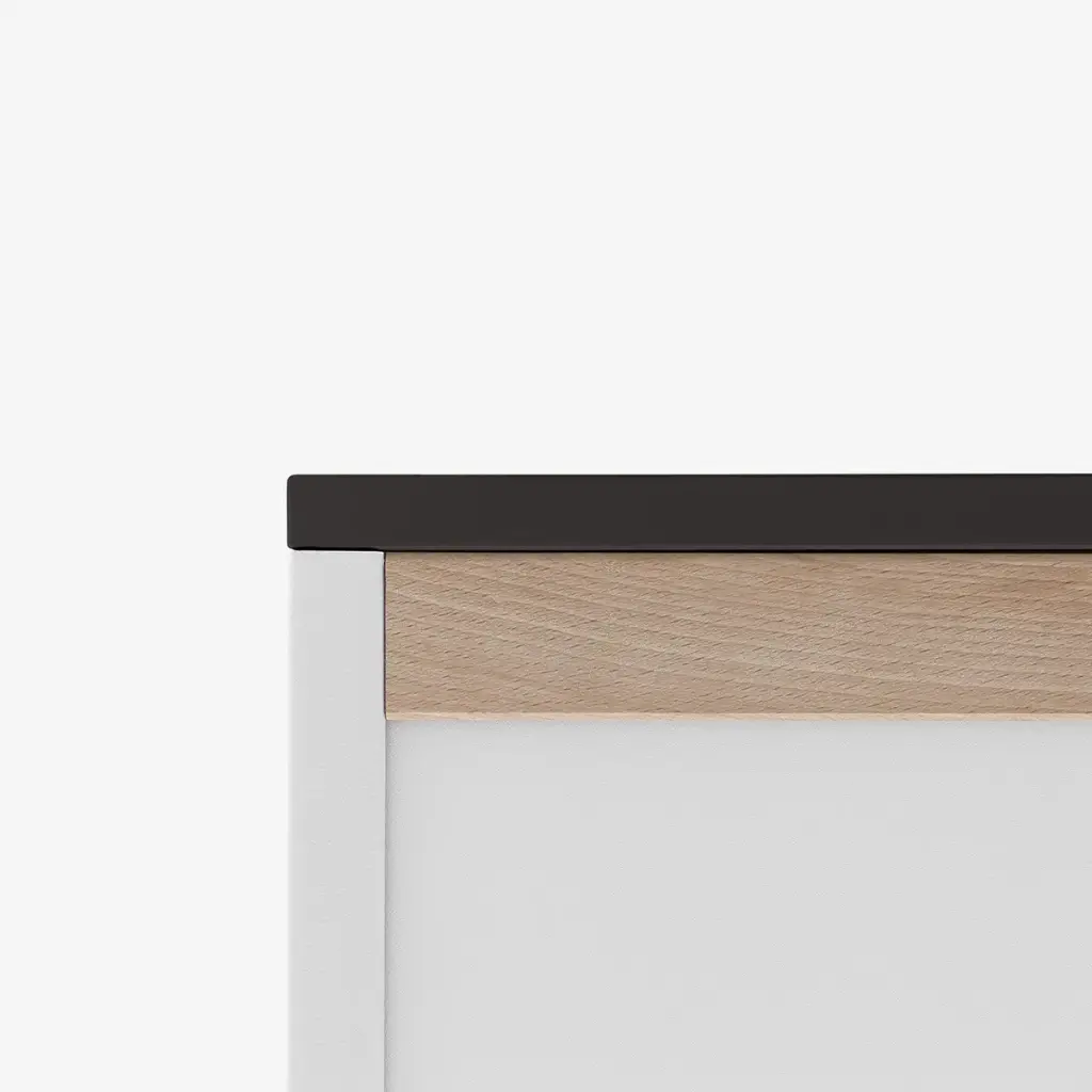 Black upper shelf