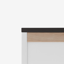 Black upper shelf