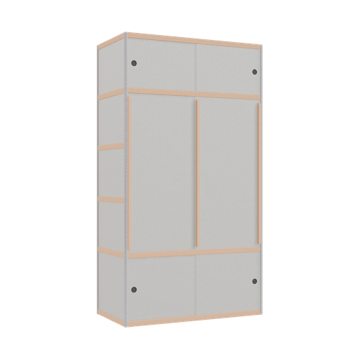 [400272247] Kleerkast (219x120x62 cm)