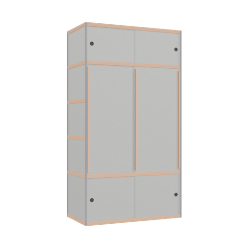 [400272247] Kleerkast (219x120x62 cm)