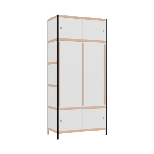 [400235580] Kleerkast (219x100x52 cm)