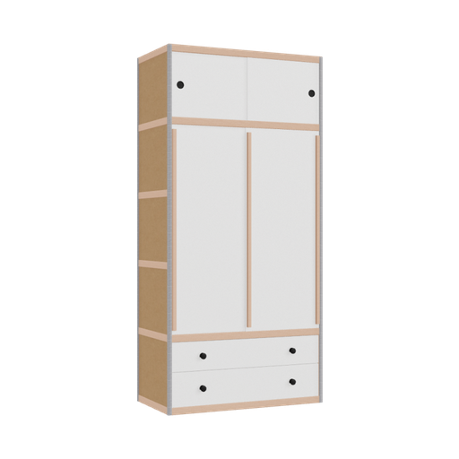 [400300970] Kleerkast (209x100x52 cm)