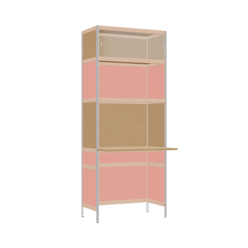 [400481301] Bureau débordant (196.5x80x63.6 cm)