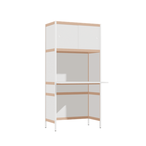 [400478297] Overhangend bureau (165.5x80x63.6 cm)