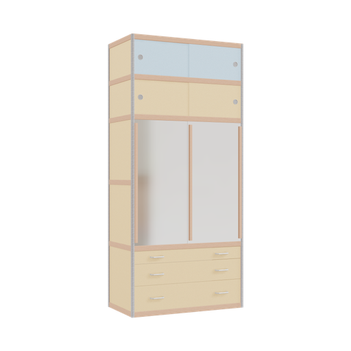 [400119072] Wardrobe (219x100x52 cm)