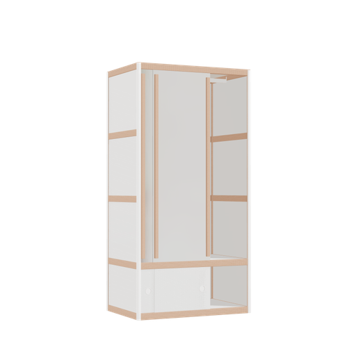 [400212175] Kleerkast (158x80x52 cm)