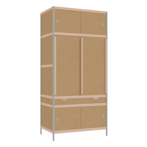 [400398123] Kleerkast (213x100x62 cm)