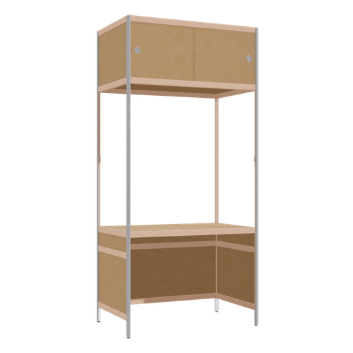 [400398124] Geïntegreerd bureau (213x100x62 cm)