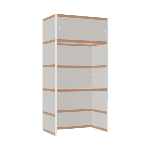 [400304996] Bureau intégré (199x100x62 cm)