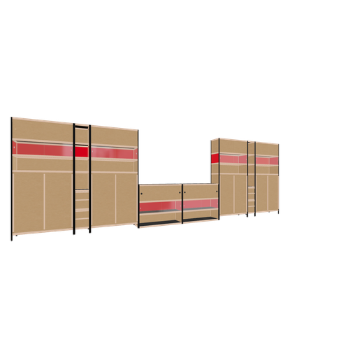 [f162874] Furniture (241x744x42 cm)