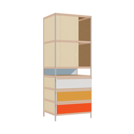 [400526906] Armoire (205.5x80x62 cm)