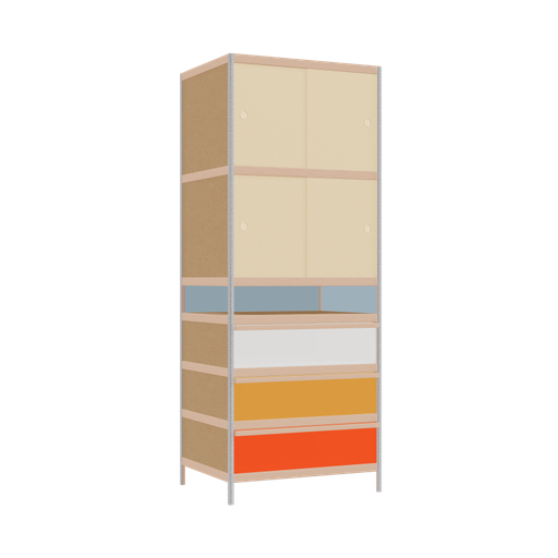 [400526907] Armoire (205.5x80x62 cm)