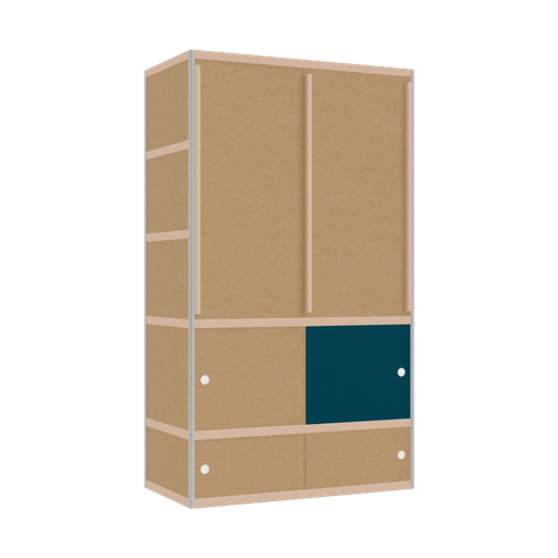 [400527030] Kleerkast (209x120x62 cm)