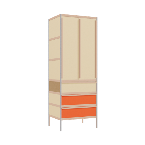 [400527045] Kleerkast (219x80x62 cm)