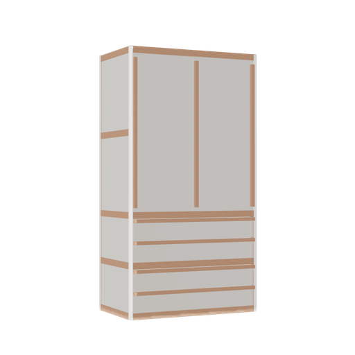 [400527084] Wardrobe (168x90x52 cm)