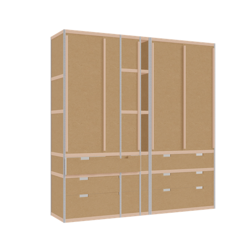 [f163071] Furniture (222x242x52 cm)