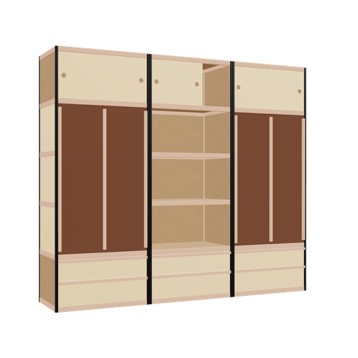 [f163076] Furniture (209x240x52 cm)