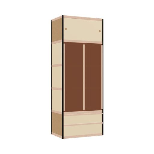 [400527158] Wardrobe (209x80x52 cm)