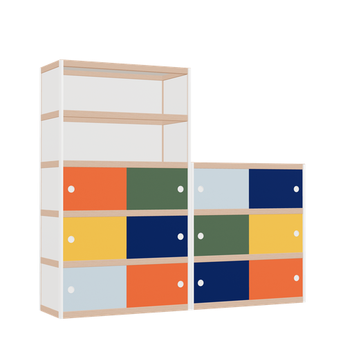 [f163103] Furniture (159x180x42 cm)