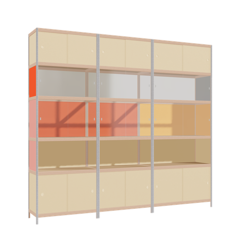 [f163123] Meubles (237x260x42 cm)