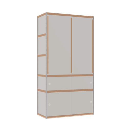 [400527315] Kleerkast (209x110x52 cm)