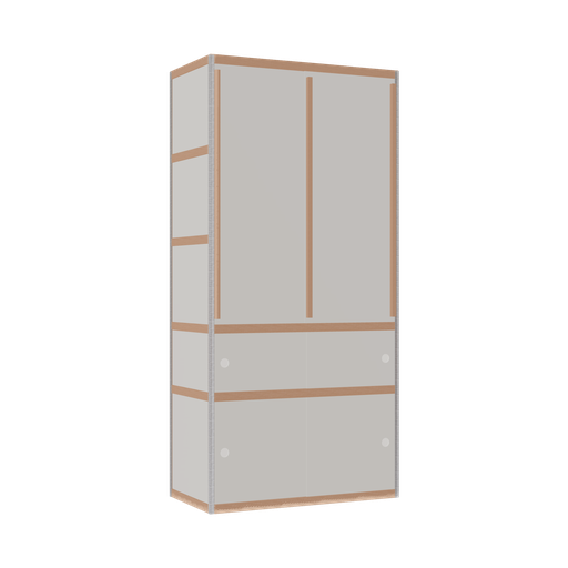 [400527322] Kleerkast (209x100x52 cm)