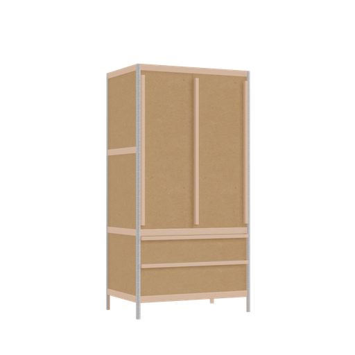 [400527354] Kleerkast (157x80x52 cm)