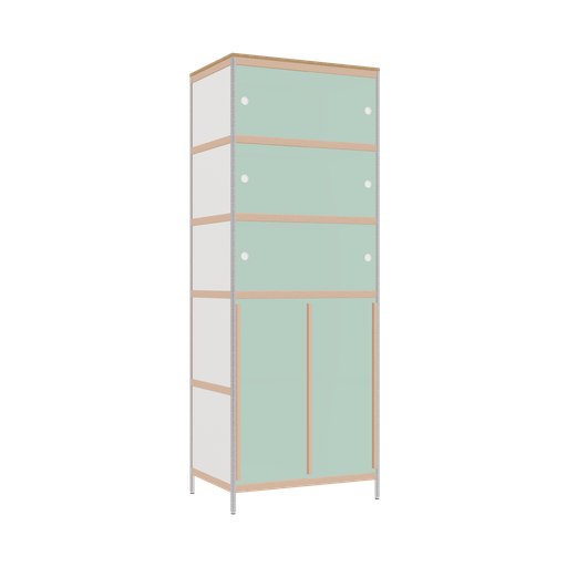 [400527564] Kleerkast (241.8x90x62 cm)