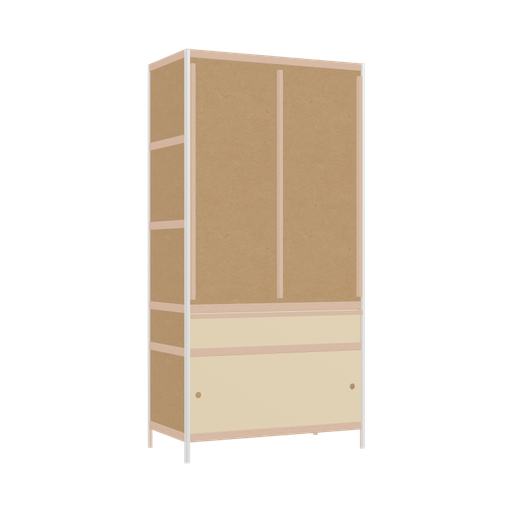 [400527656] Kleerkast (199x100x52 cm)